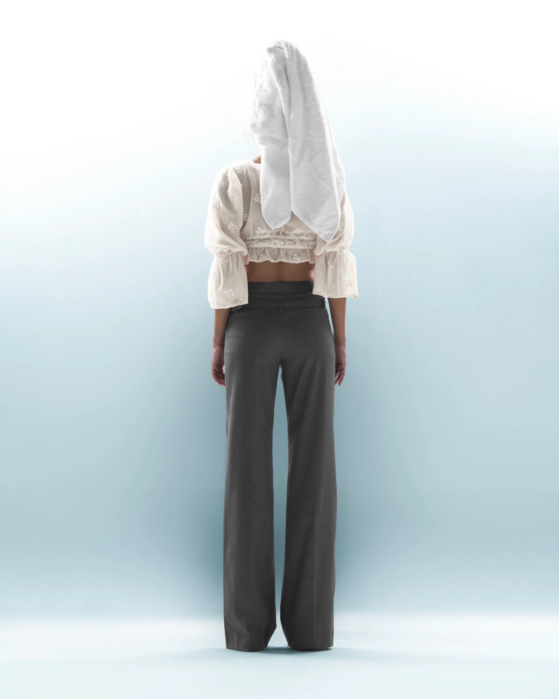 Rachel Pants with Tassel & Metal Logo Accesories