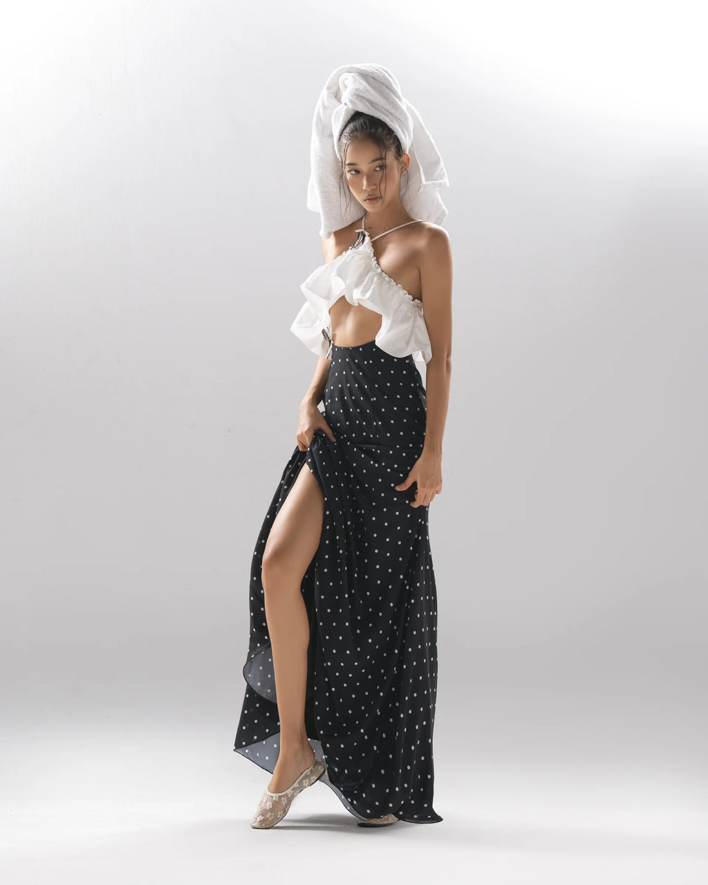 Karolina dress with butterfly pins