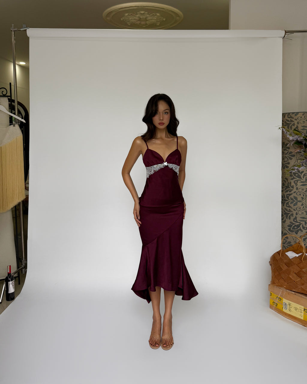 Vell Top - Burgundy
