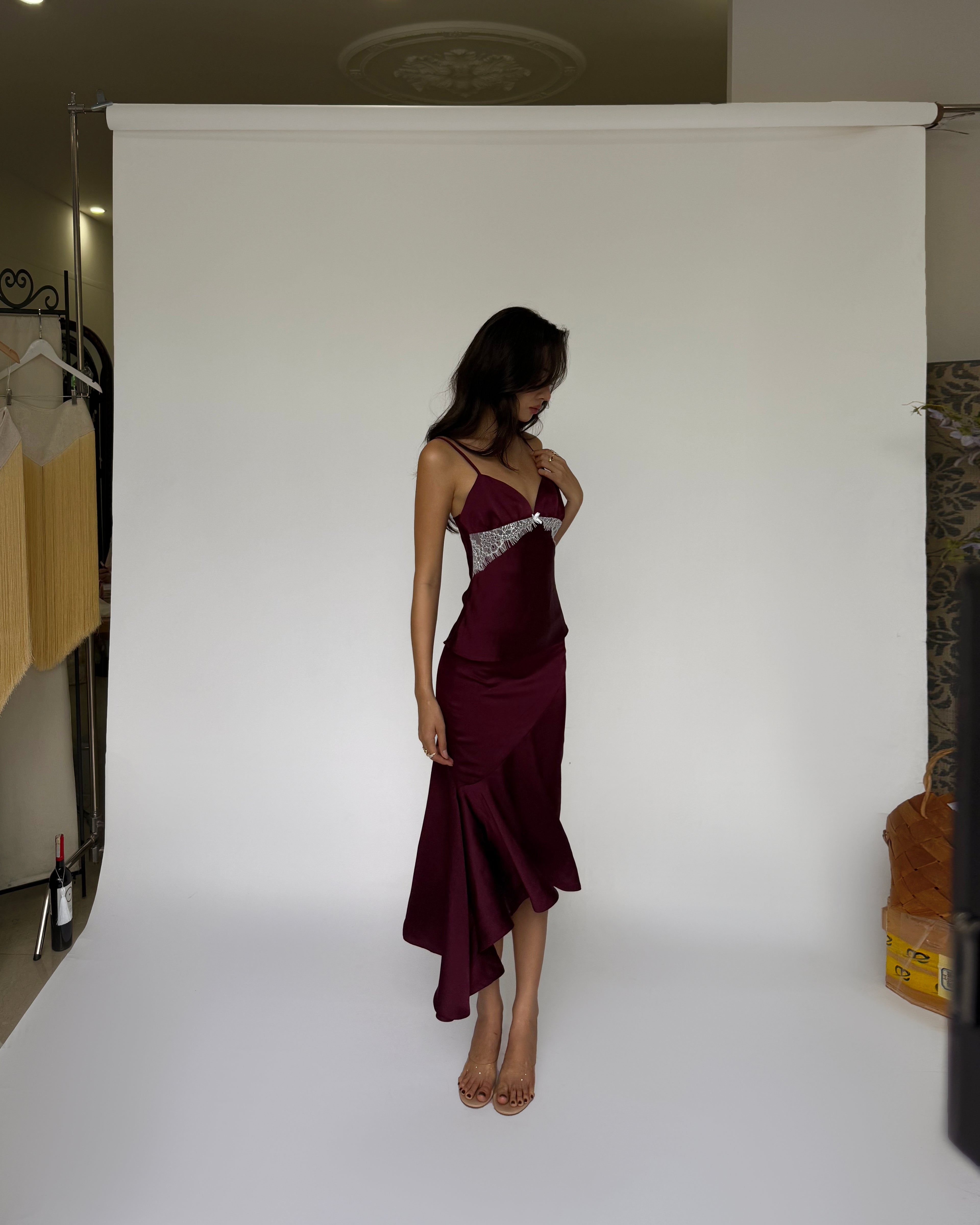 Vell Skirt - Burgundy