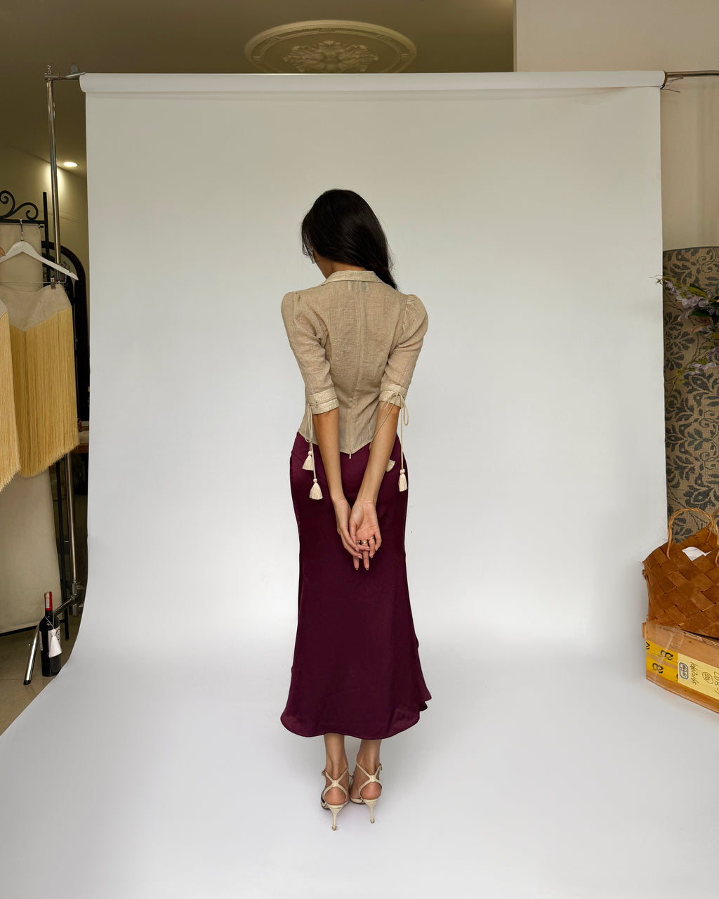 Liu Top With Liu Tassel Tie